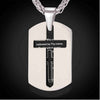 Bible Lords Prayer Pendant Necklace